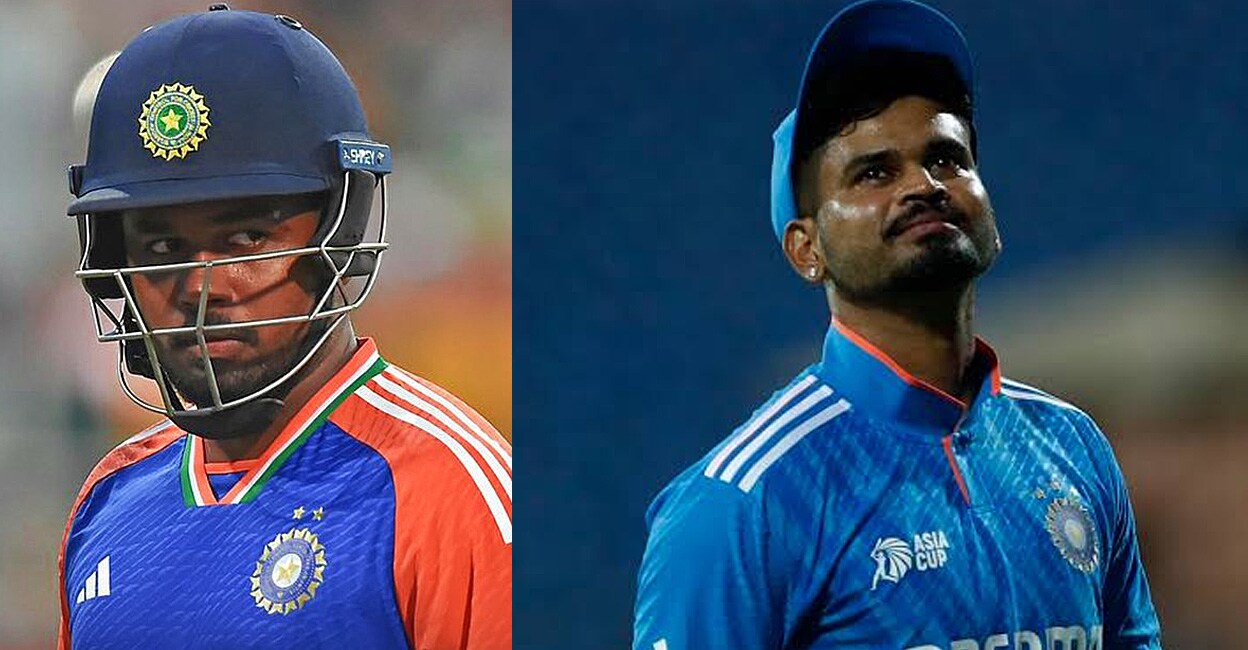 ‘സഞ്ജുവിനെ ‘ഇറക്കിയത്’ ശ്രേയസ്സിനു വഴിയൊരുക്കാൻ, ആത്മവിശ്വാസം കെടുത്തിക്കളയും; ഇത് ലാസ്റ്റ് ചാൻസ്’