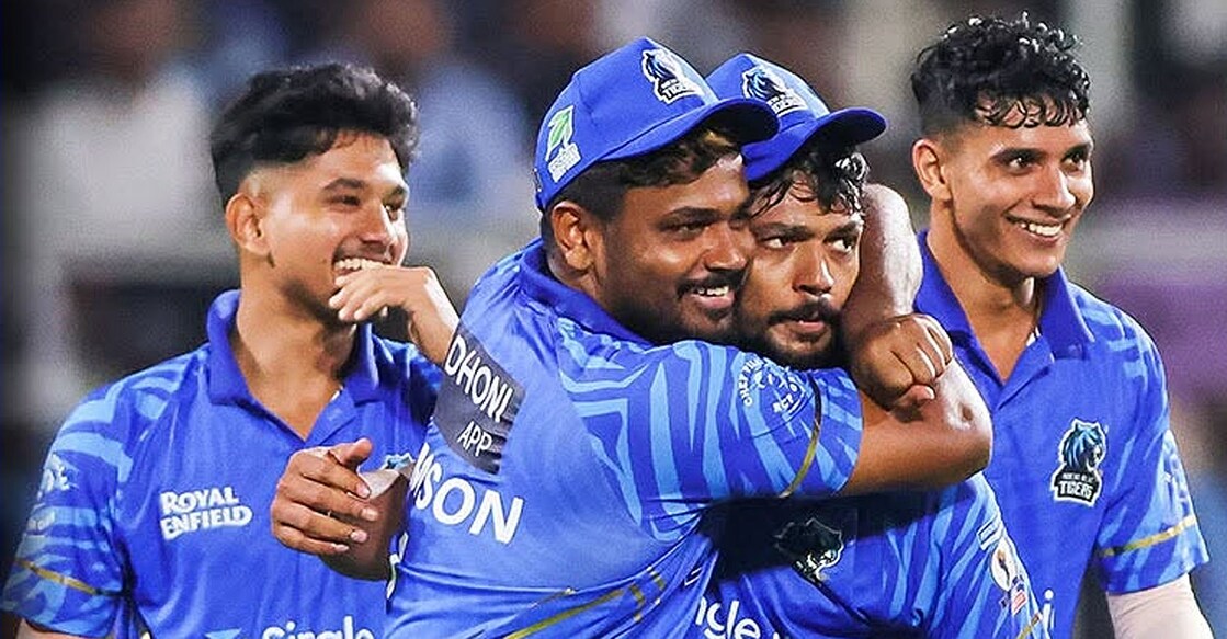 സഞ്ജു സാംസണും സലി സാംസണും (കെസിഎ പങ്കുവച്ച ചിത്രം)