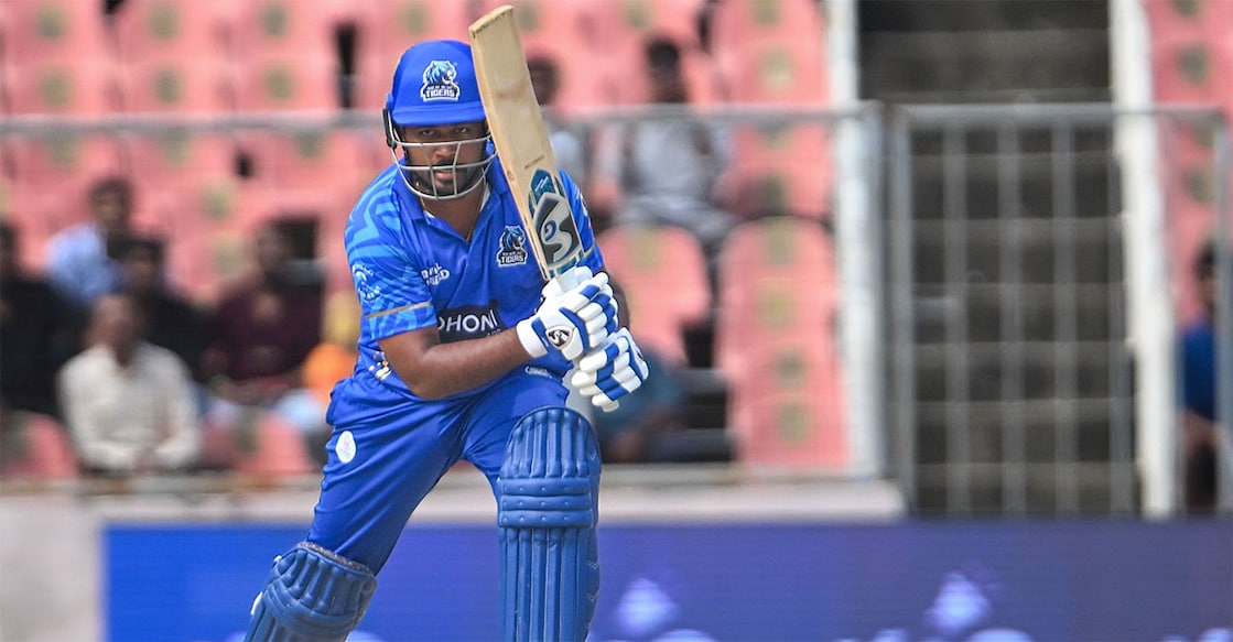 ആലപ്പി റിപ്പിൾസിനെതിരെ സഞ്ജു സാംസണിന്റെ ബാറ്റിങ് (കെസിഎ പങ്കുവച്ച ചിത്രം)