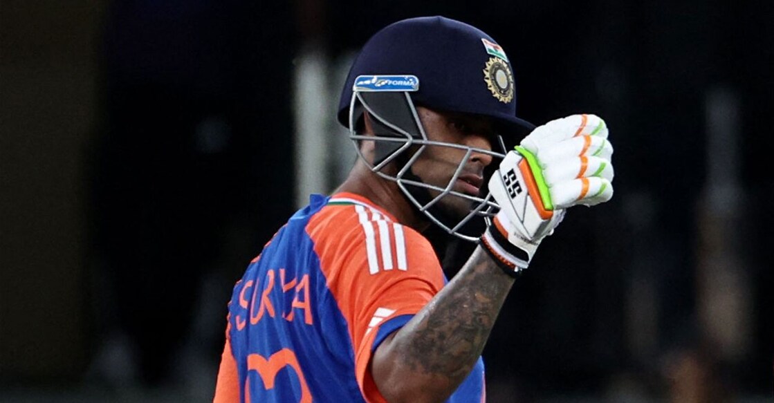 പാക്കിസ്ഥാനെതിരായ മത്സരത്തിനിടെ ഇന്ത്യൻ ക്യാപ്റ്റൻ സൂര്യകുമാർ യാദവ്. (Photo by Fadel SENNA / AFP)
