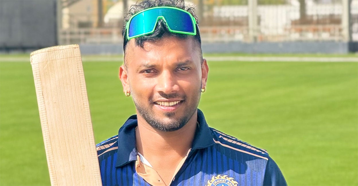 ഒമാനെതിരെ വിഷ്ണു വിനോദിന്റെ ബാറ്റിങ് വെടിക്കെട്ട്, 57 പന്തിൽ 101; കേരളത്തിന് 43 റൺസ് വിജയം, പരമ്പര