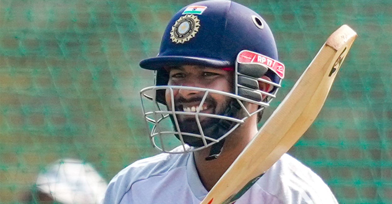 പരിശീലനത്തിനിടെ ബോളുകൊണ്ടു, വേദനയിൽ പുളഞ്ഞ് ഋഷഭ് പന്ത്; ഓടിയെത്തി ഗംഭീർ: ഗ്രൗണ്ട് വിട്ട് താരം