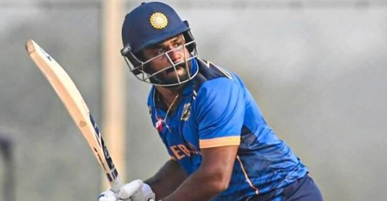 സെലക്ടർമാരേ ദേ കാണൂ...സഞ്ജുവിന്റെ സെഞ്ചറി: 95 പന്തിൽ 101 (3 സിക്സ്, 9 ഫോർ), രോഹനും സെഞ്ചറി; കേരളത്തിന് മിന്നും ജയം