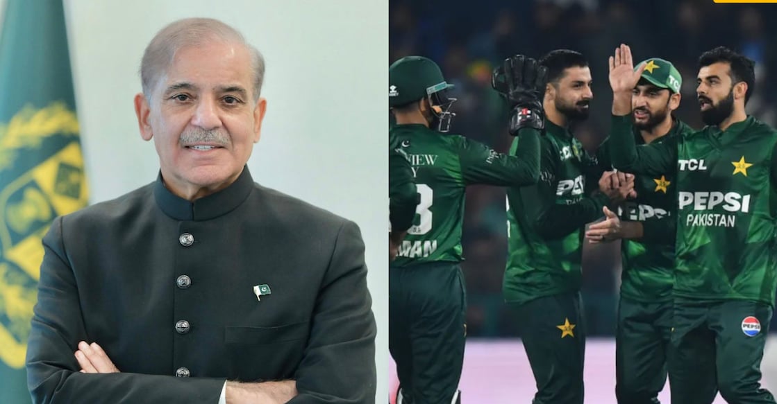 പാക്ക് പ്രധാനമന്ത്രി ഷഹ്ബാസ് ഷെരീഫ്,പാക്കിസ്ഥാൻ ക്രിക്കറ്റ് ടീം
