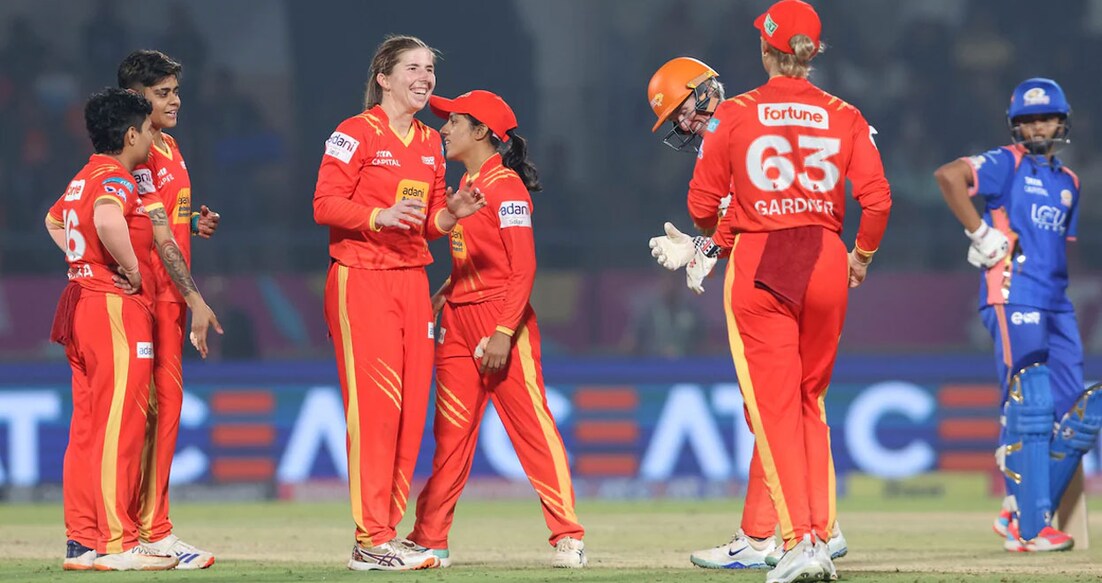 ഡബ്ല്യുപിഎലിൽ ഗുജറാത്ത്– മുംബൈ മത്സരത്തിൽനിന്ന് (© X/@wplt20)