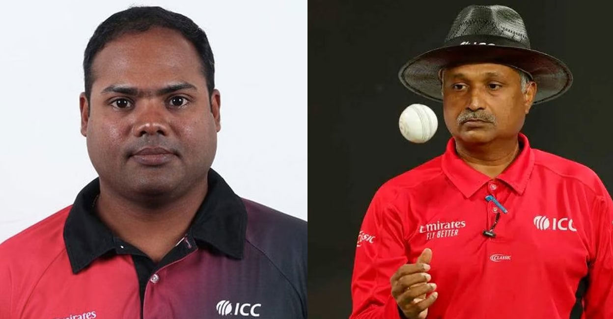 ട്വന്റി20 ലോകകപ്പ്: അംപയർ പാനലിൽ നിതിൻ മേനോനും അനന്തപത്മനാഭനും