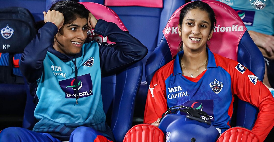 ജമിമ റോഡ്രിഗസ് മത്സരത്തിനിടെ.