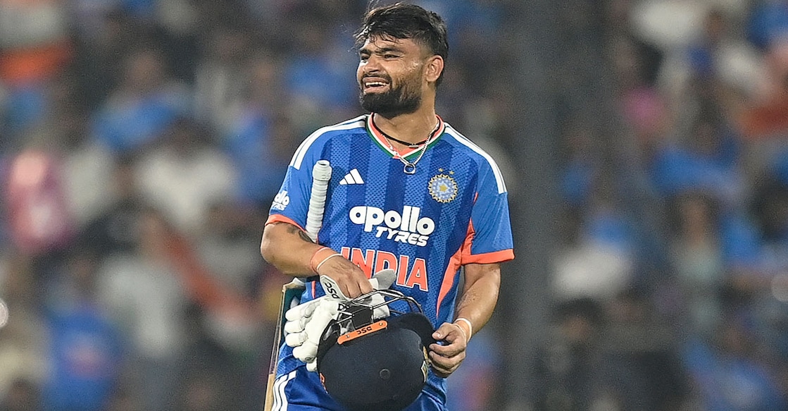 റിങ്കു സിങ്  (Photo by Shammi MEHRA / AFP) 