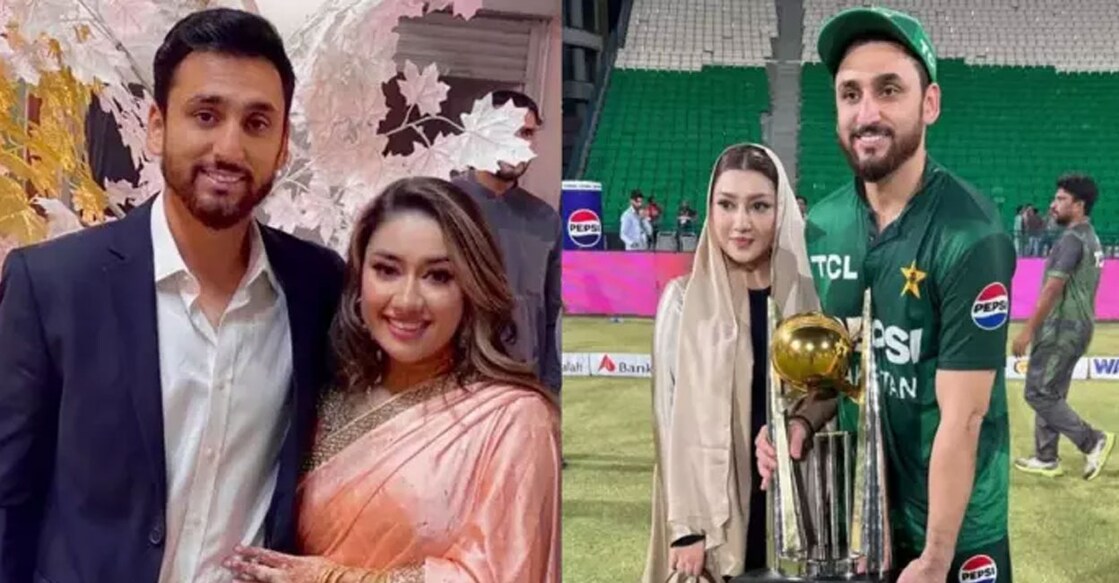 പാക്കിസ്ഥാൻ ക്രിക്കറ്റ് ടീം ക്യാപ്റ്റൻ സൽമാൻ ആഗയും ഭാര്യ സബ മൻസറും (Instagram/sabbamanzersalman/)