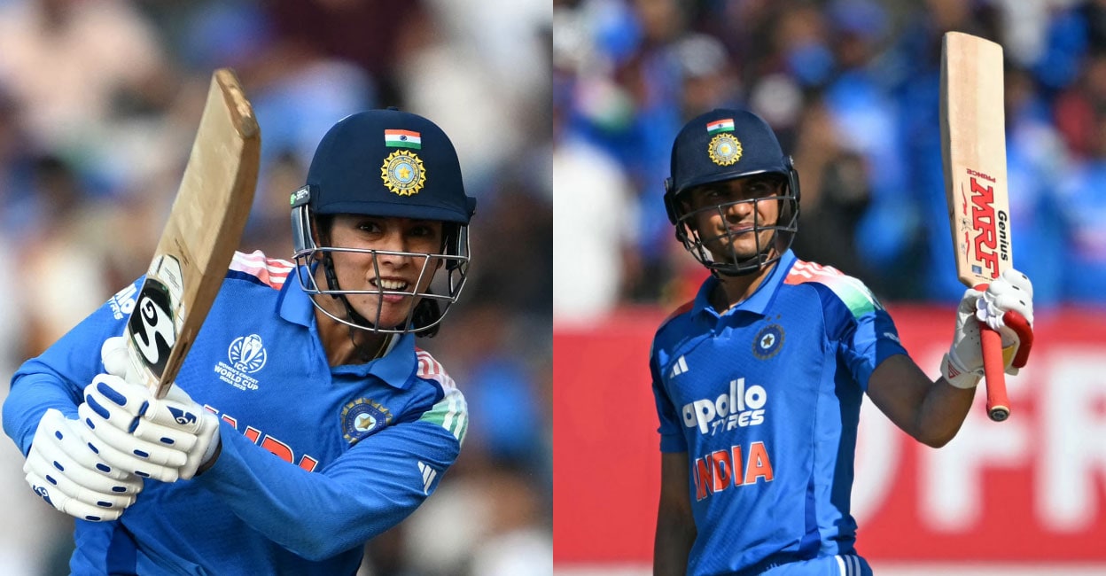 ബിസിസിഐ ‘ക്രിക്കറ്റർ ഓഫ് ദ് ഇയര്‍’ പുരസ്കാരം ശുഭ്മൻ ഗില്ലിനും സ്മൃതി മന്ഥനയ്ക്കും