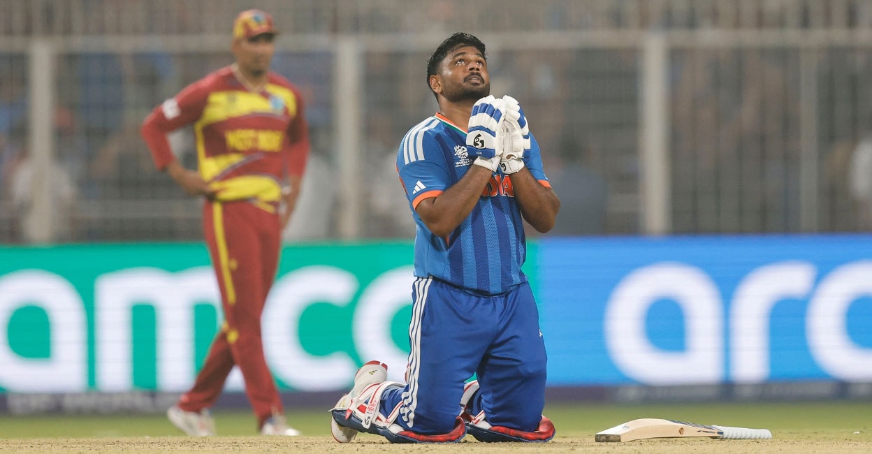 കരീബിയൻ കടൽ കടക്കാൻ ‘വിഴിഞ്ഞം തുറമുഖത്തുനിന്ന്’ ഒരു പടക്കപ്പൽ; ‘സർവം സഞ്ജു’... നിങ്ങൾക്ക് 146 കോടി സ്തുതി!