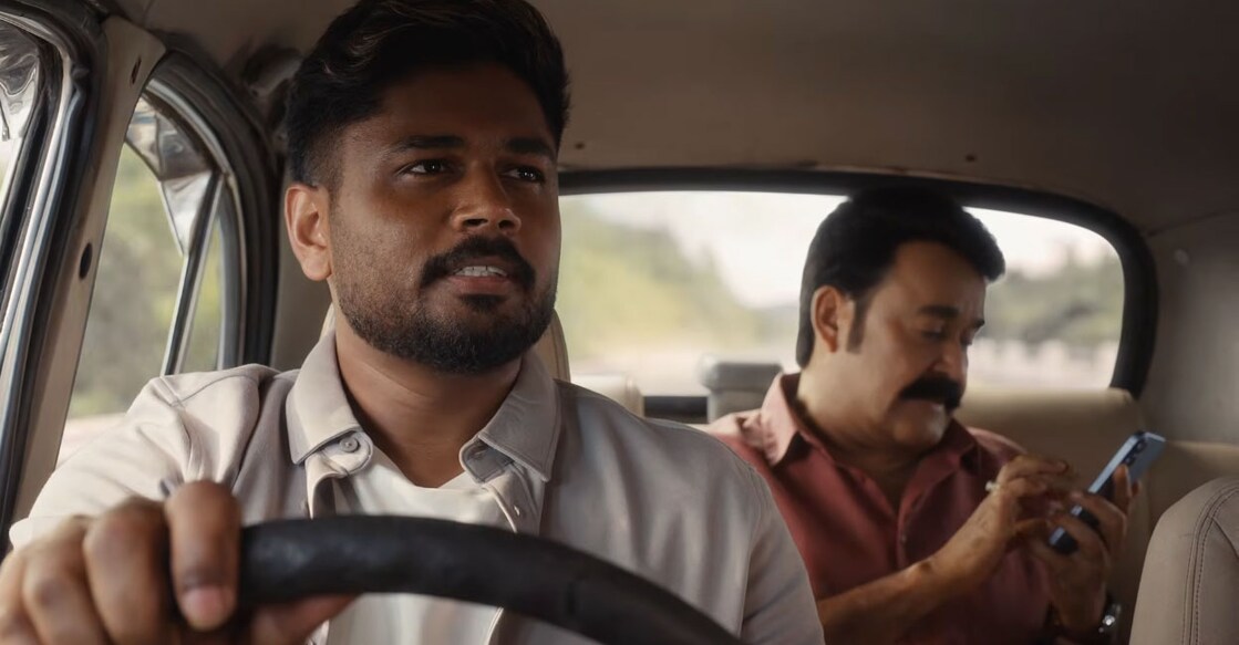 സഞ്ജു സാംസൺ മോഹൻലാലും ഒന്നിച്ചഭിനയിച്ച കെസിഎൽ പ്രമോ വി‍ഡിയോയിൽനിന്ന്. (Youtube/KCL)