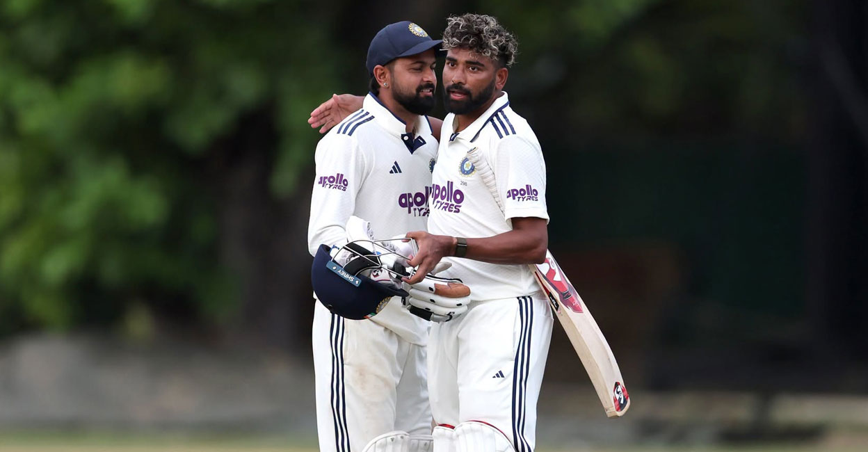 അവസാന ഓവറിൽ വിജയത്തിലേക്ക് 16 റൺസ്, ഹാട്രിക് സിക്സുമായി കളം നിറഞ്ഞ് സിറാജ്; ഇന്ത്യയ്ക്ക് തകർപ്പൻ ജയം
