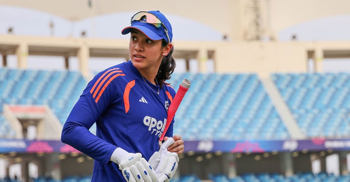 ഇന്ത്യൻ താരം സ്മൃതി മന്ഥന പരിശീലനത്തിനിടെ. (X/BCCI)