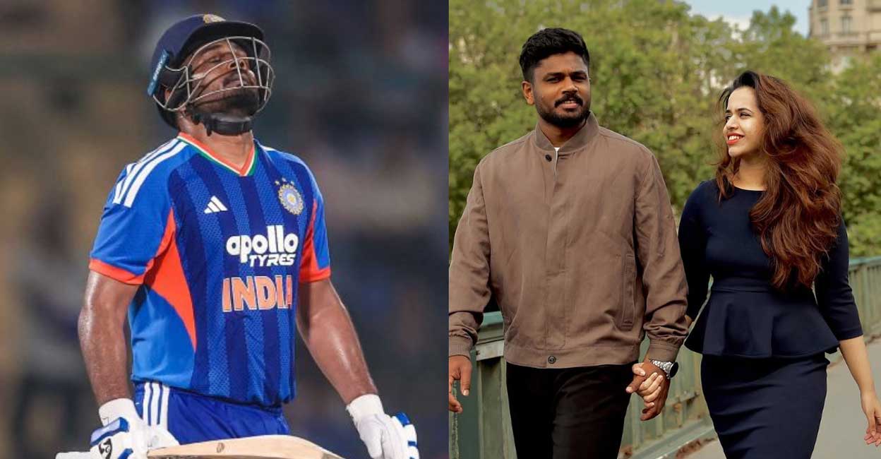 ‘തങ്കം സാർ...’ സഞ്ജു സാംസണിന്റെ അർധ സെഞ്ചറിക്കു പിന്നാലെ ചാരുലതയുടെ പ്രതികരണം