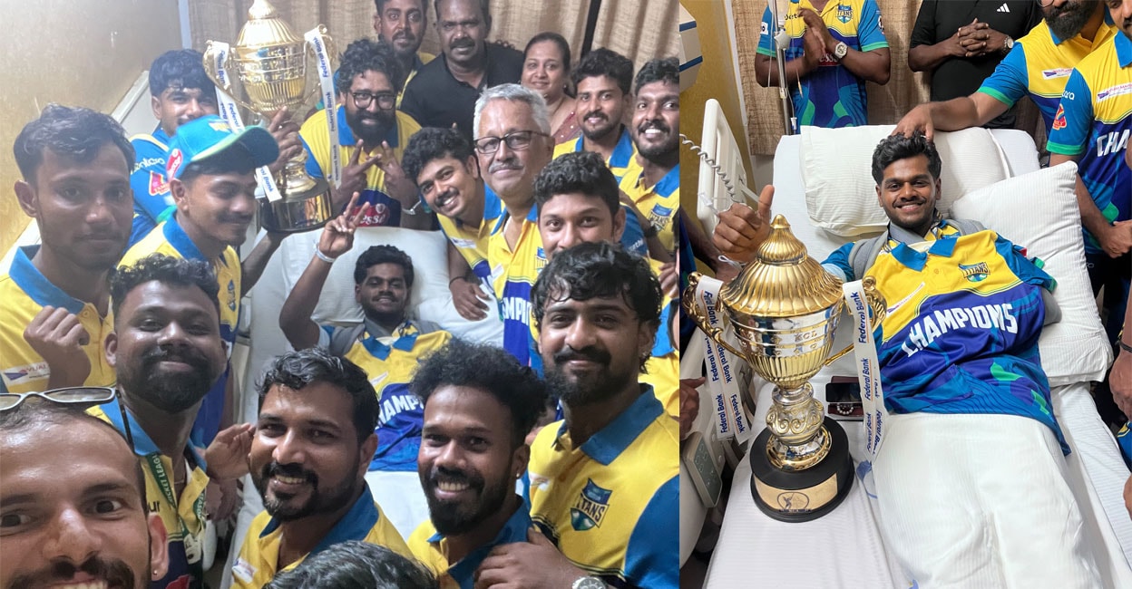 ‘ആ സ്വപ്‍നം നടന്നില്ല, ഒരുപാട് വിഷമം തോന്നി; എങ്കിലും...’: ആശുപത്രിക്കിടക്കയിൽ കിടന്ന് കിരീടം ഏറ്റുവാങ്ങി ഷോൺ റോജർ– വിഡിയോ