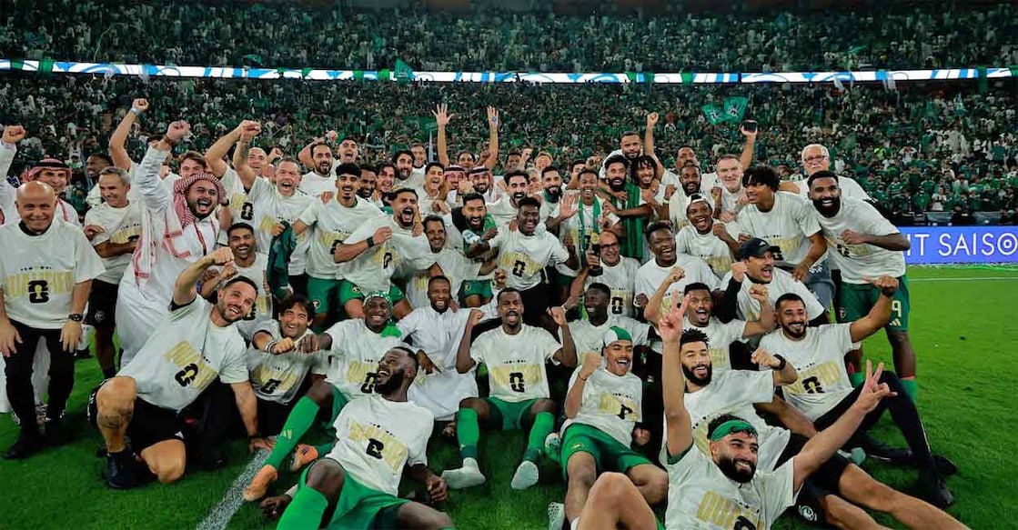 സൗദി അറേബ്യ താരങ്ങളുടെ ആഹ്ലാദം