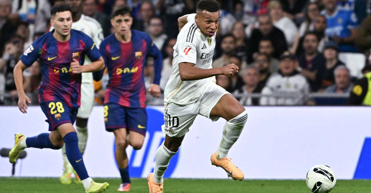 ഗോളടിച്ച് എംബാപ്പെയും ബെല്ലിങ്ഹാമും; എൽ ക്ലാസ്സിക്കോയിൽ റയൽ