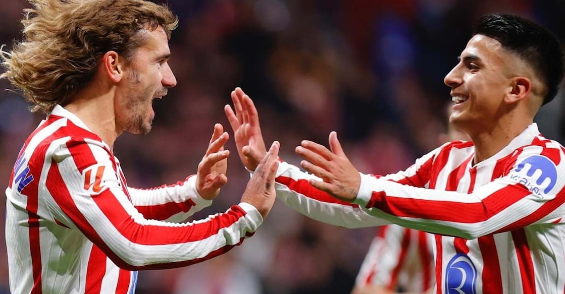 ഗോൾ നേട്ടം ആഘോഷിക്കുന്ന അത്‍ലറ്റികോ മഡ്രിഡ് താരങ്ങൾ