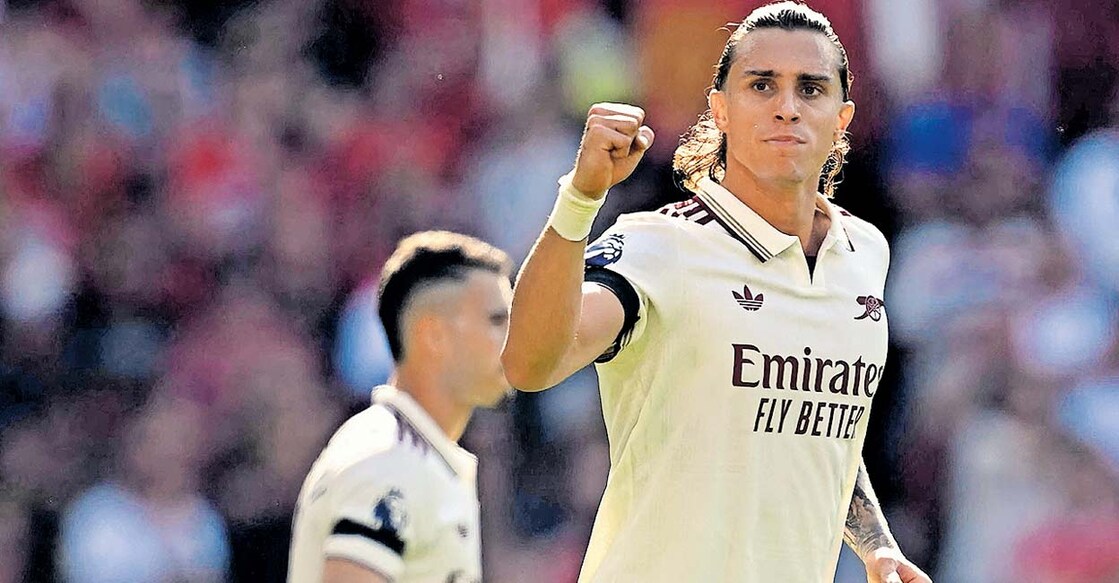 ആർസനലിന്റെ വിജയഗോൾ നേടിയ റിക്കാർഡോ കാലഫിയോറിയുടെ ആഹ്ലാദം