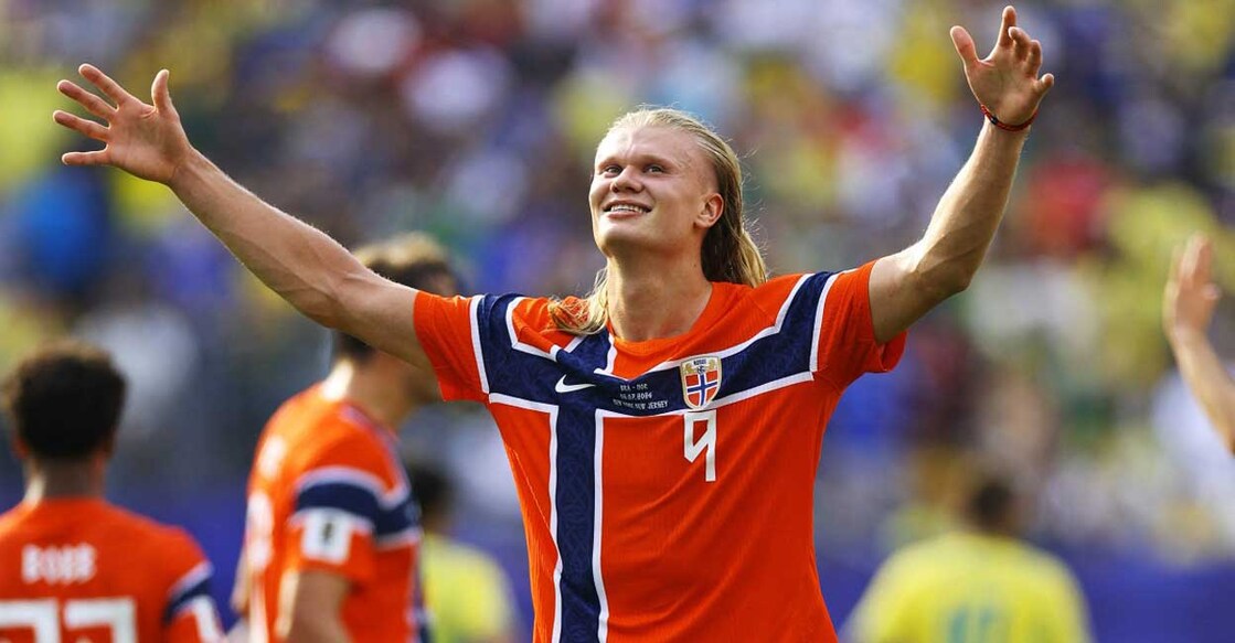 എർലിങ് ഹാളണ്ട്. Photo by AL BELLO / GETTY IMAGES NORTH AMERICA / GETTY IMAGES VIA AFP