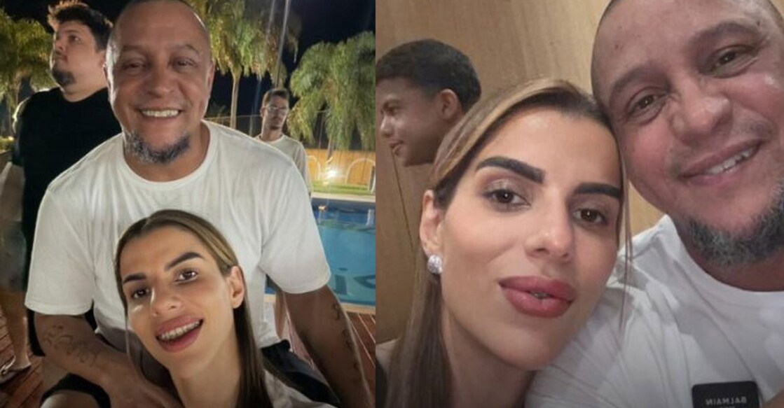 റോബർട്ടോ കാർലോസും സുഹൈല അൽ താഹിരിയും (X/moroccoworldnews)