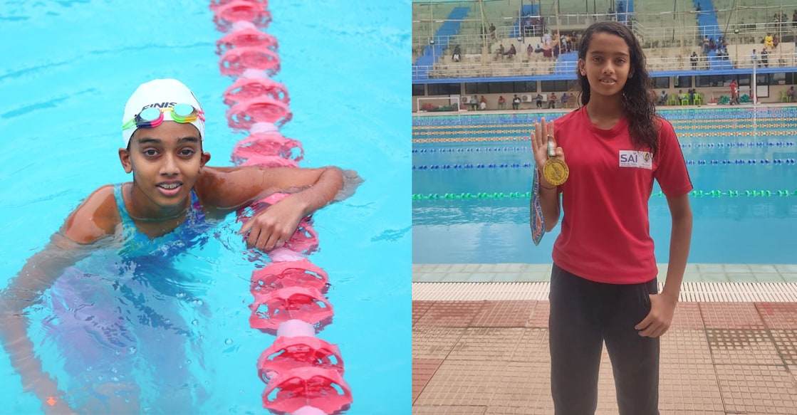 
സംസ്ഥാന സ്കൂൾ കായികമേള നീന്തലിൽ റെക്കോർഡോടെ മൂന്നു സ്വർണം സ്വന്തമാക്കിയ അജുഷി അവന്തിക (Photo Arranged)
