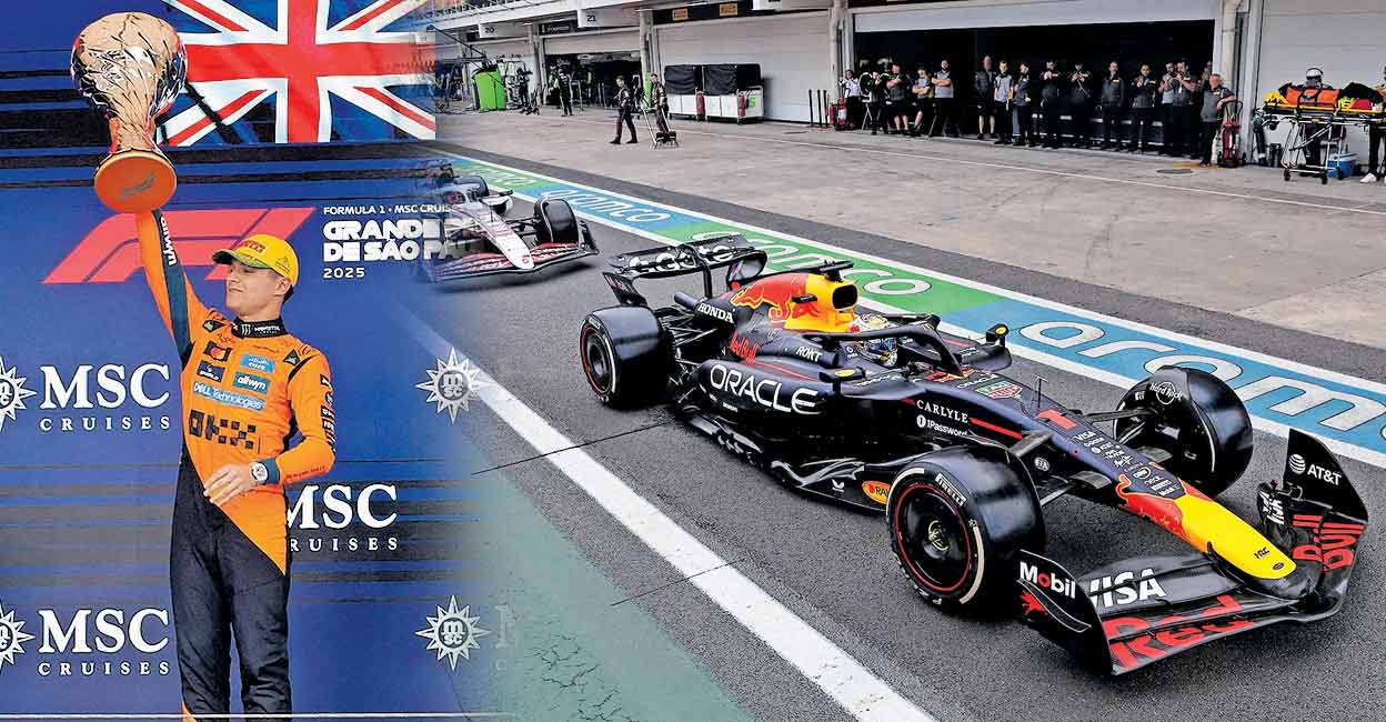 വാട്ട് എ ഫിനിഷ്! പിറ്റ് ലൈനിൽനിന്ന് റേസ് തുടങ്ങി 3–ാം സ്ഥാനത്തു ഫിനിഷ് ചെയ്ത് മാക്സ് വെർസ്റ്റാപ്പൻ