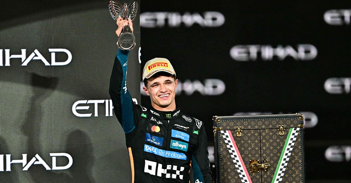  ഫോർമുല വൺ ലോക ചാംപ്യനായ ലാൻഡോ നോറിസ്.  (Photo by Giuseppe CACACE / AFP)
