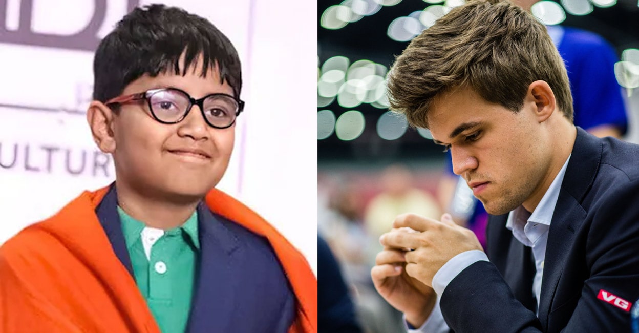 കാൾസനെ വിറപ്പിച്ച് ഇന്ത്യൻ പയ്യൻസ്; ലോക ഒന്നാം നമ്പർ താരത്തെ തളച്ചത് ഒൻപതുകാരൻ ആരിത് കപിൽ