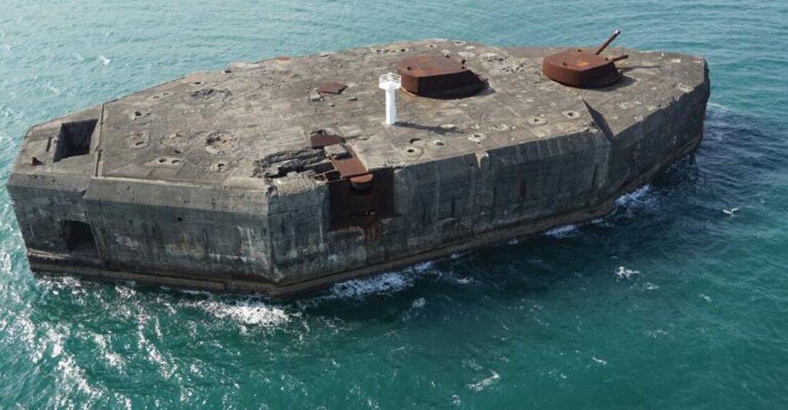 fort-drum-usa Fort Drum stands at the entrance of Manila Bay in March 2020 while showing the effects of bombing and shelling during World War II. Image Credit: armyhistory