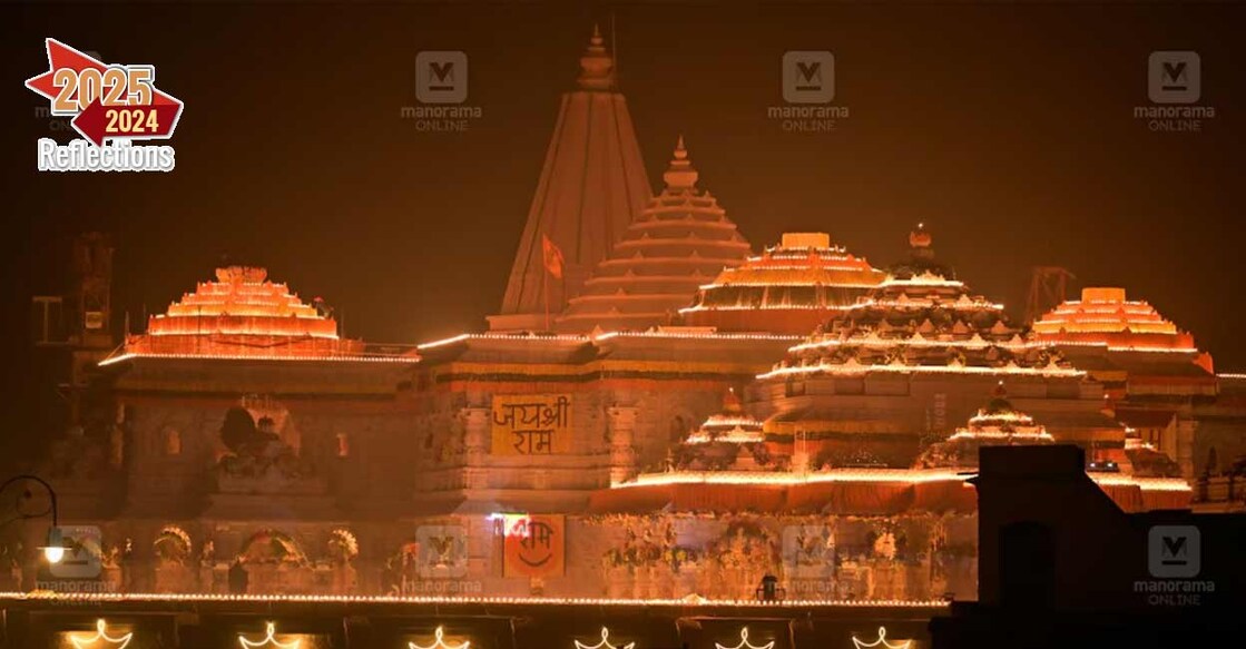 അയോധ്യ രാമക്ഷേത്രം. ചിത്രം∙ രാഹുൽ ആർ. പട്ടം