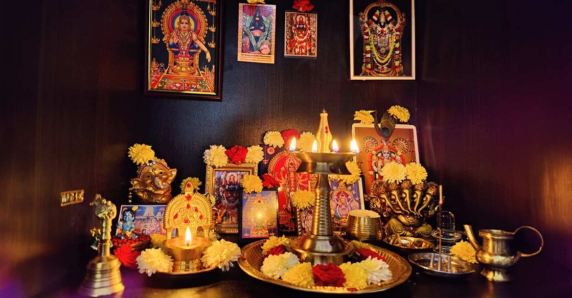 Essential Pooja Room Guidelines: What to Avoid Image Credit: DivyaSree2022/ Shutterstock