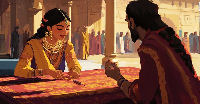 രസാലുവിന്റെ പകിടകളി- Raja Rasalu and the Princess: A Punjabi Folktale ...