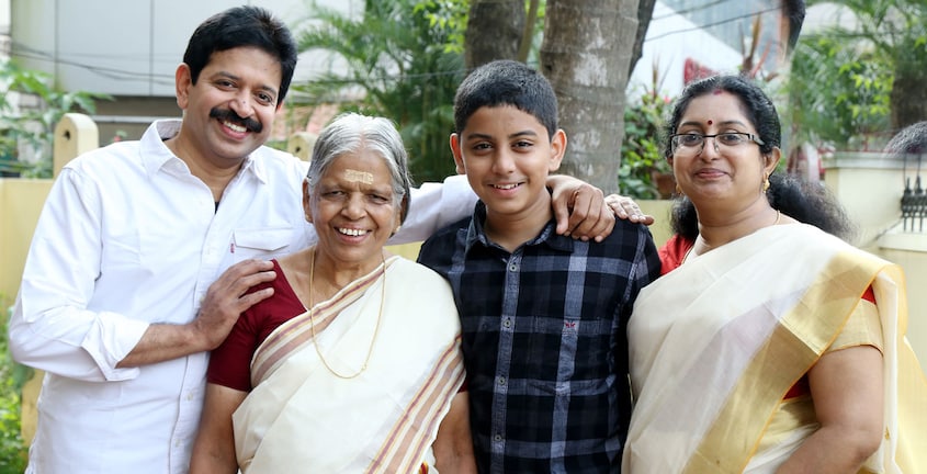 Vismay Muthukad With His Family Vismay Muthukad With His Family