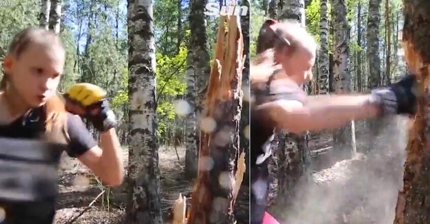 12-year-old-russian-girl-chops-down-tree