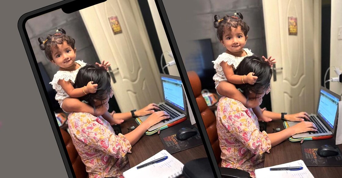 എലിസബത്തിന്റെ തലയിൽ കയറി കുഞ്ഞു ഹോപ്പ് Work from Home Basil Joseph Hope