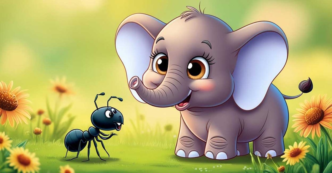 moral-story-kalyani-ant-sundaran-elephant-friendship Representative image. Photo Credits: AI Image Generator