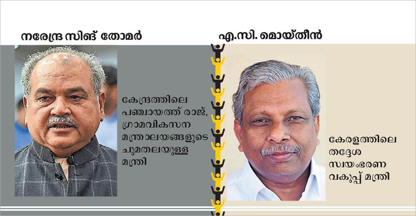 നരേന്ദ്രസിങ് തോമർ, എ.സി മൊയ്തീൻ നരേന്ദ്രസിങ് തോമർ, എ.സി മൊയ്തീൻ