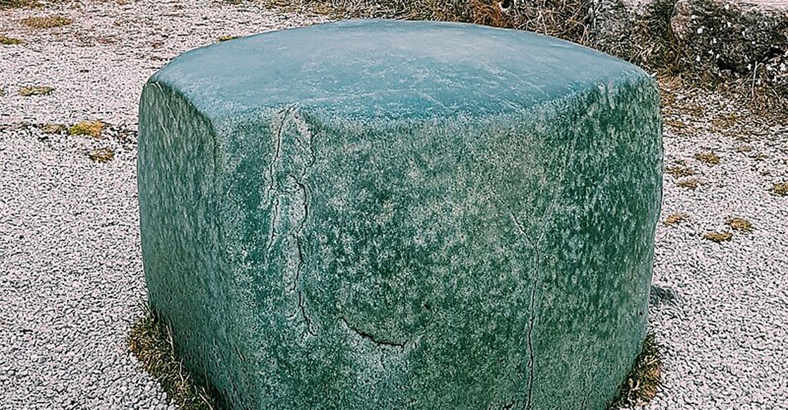 Green stone of Yazilikaya. Photo Credit : Wikipedia