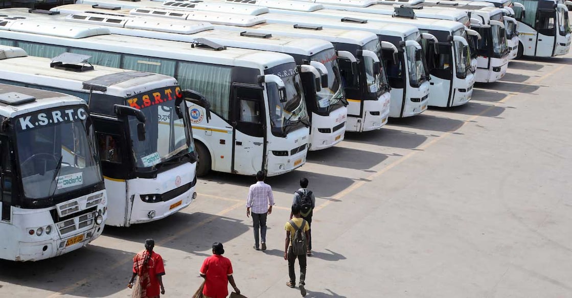 Karnataka RTC Bus.Creditline: AP