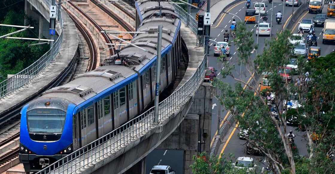 Chennai Metro Service. Creditline: AFP