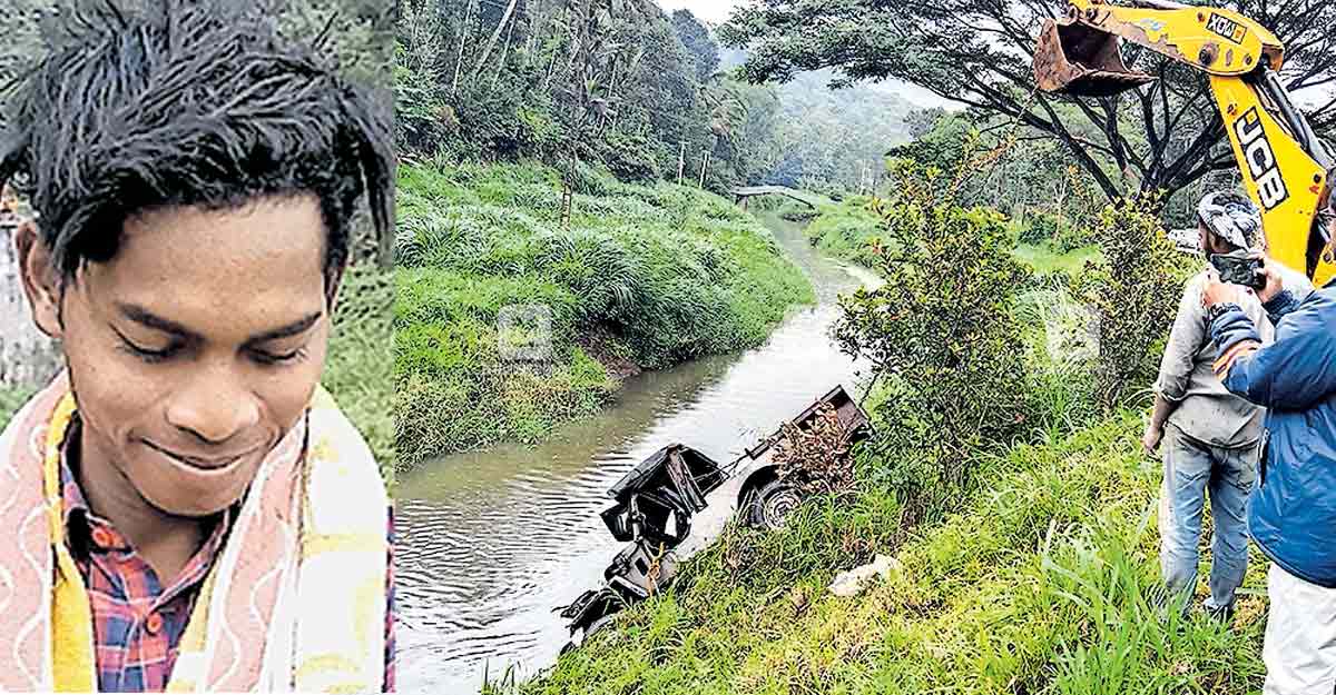 The guest worker rode around in a tarred jeep;  Drive the jeep straight into the Idukki River News |  Idukki News |  Around |  Malayalam Manorama District News |  Idukki News |  Kerala District News |  Chuttuvattom