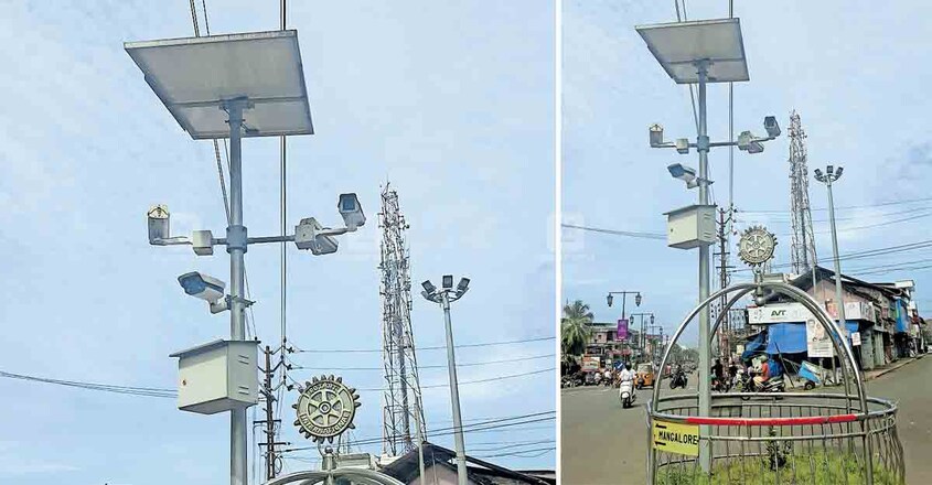 തളിപ്പറമ്പ് നഗരസഭയുടെ നേതൃത്വത്തിൽ നഗരത്തിൽ സ്ഥാപിച്ച ക്യാമറ യൂണിറ്റുകളിൽ ഒന്ന്. തളിപ്പറമ്പ് നഗരസഭയുടെ നേതൃത്വത്തിൽ നഗരത്തിൽ സ്ഥാപിച്ച ക്യാമറ യൂണിറ്റുകളിൽ ഒന്ന്.