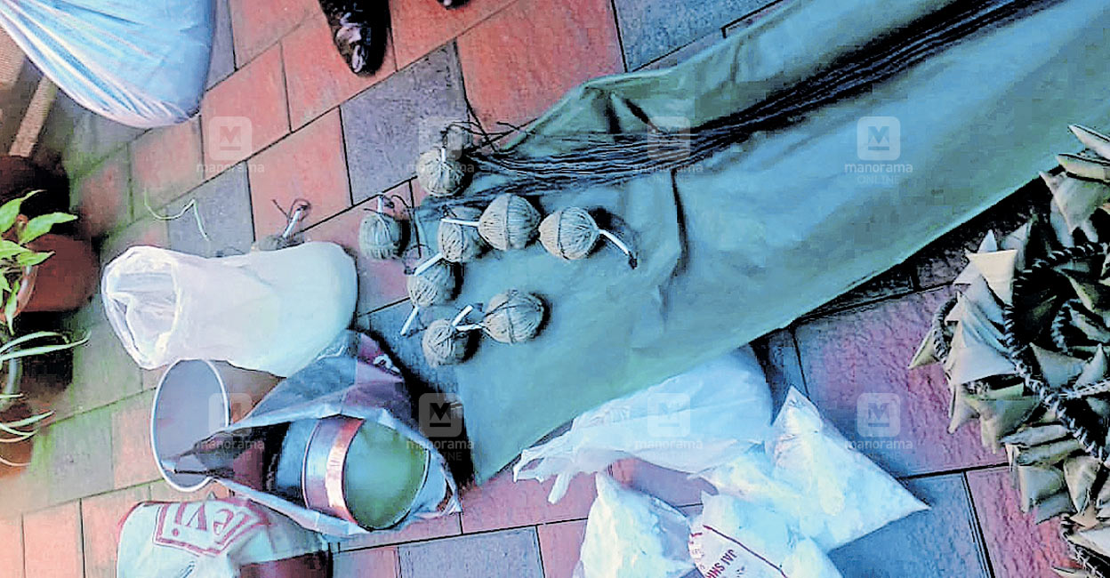 വെടിമരുന്ന് ശേഖരം പിടികൂടി