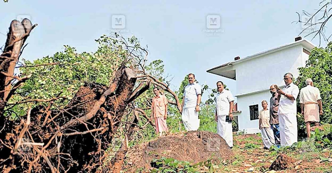 പയ്യാവൂർ കുഞ്ഞിപ്പറമ്പിൽ കൃഷിനാശം ഉണ്ടായ സ്ഥലങ്ങൾ സജീവ് ജോസഫ് എംഎൽഎ സന്ദർശിക്കുന്നു  