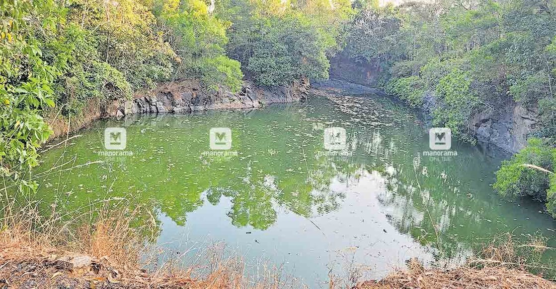 കുന്നത്തൂർ പനന്തോപ്പിലെ പാറമട കുളങ്ങളിൽ ഒന്ന്.  