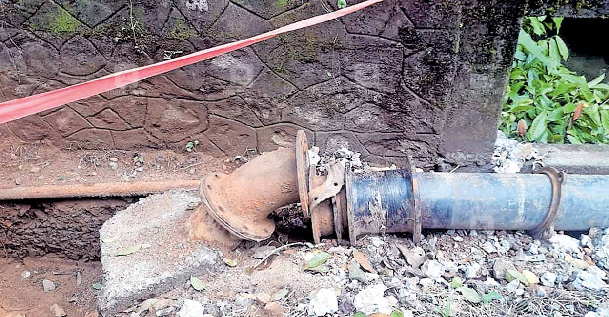പൈപ്‌ലൈനിൽ തകരാർ; കാഞ്ഞിരപ്പള്ളി തമ്പലക്കാട് മേഖലയിൽ ജലവിതരണം മുടങ്ങി