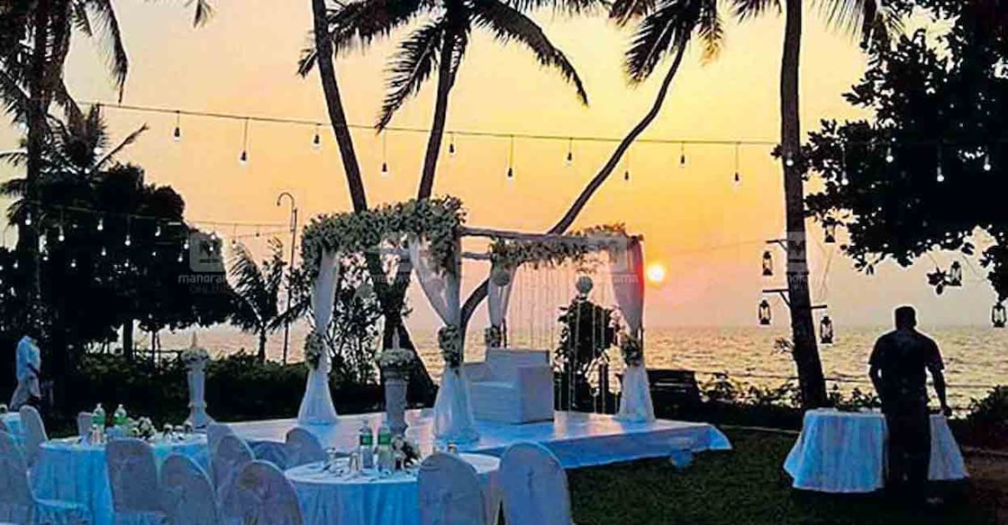 kottayam-kumarakam-lake-song-resort കുമരകം ലേക്ക് സോങ് റിസോർട്ടിലെ വിവാഹച്ചടങ്ങിന്റെ ഒരുക്കങ്ങൾ. (ഫയൽ ചിത്രം)