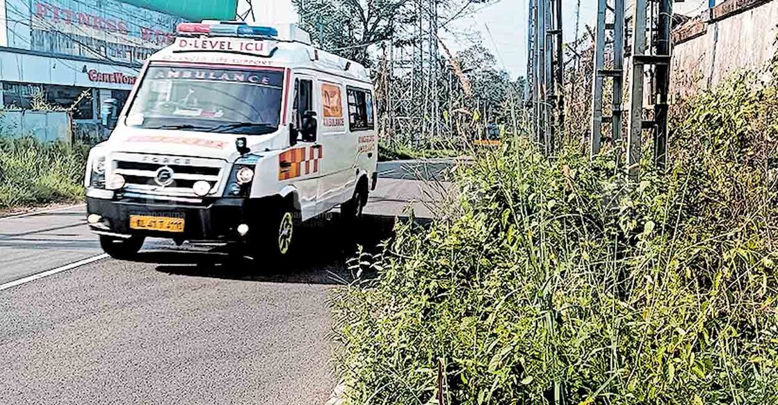  ഏറ്റുമാനൂർ കാണക്കാരി  പട്ടിത്താനം പവർഹൗസിനു സമീപം റോഡിൽ കാട് കയറിയ നിലയിൽ. 
